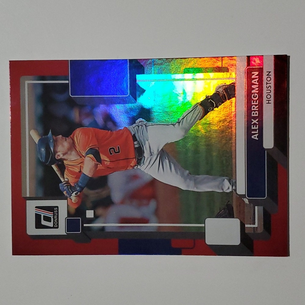 2022 Donruss Alex Bregman Red Holo #110 - Houston Astros
